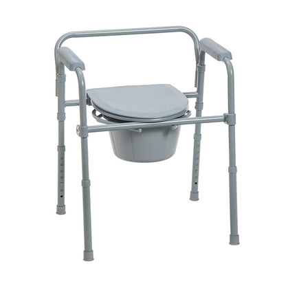 Folding Steel Commode