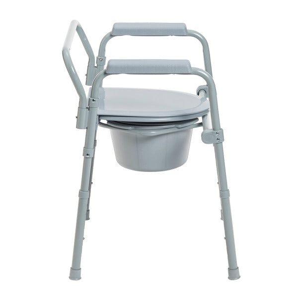 Folding Steel Commode